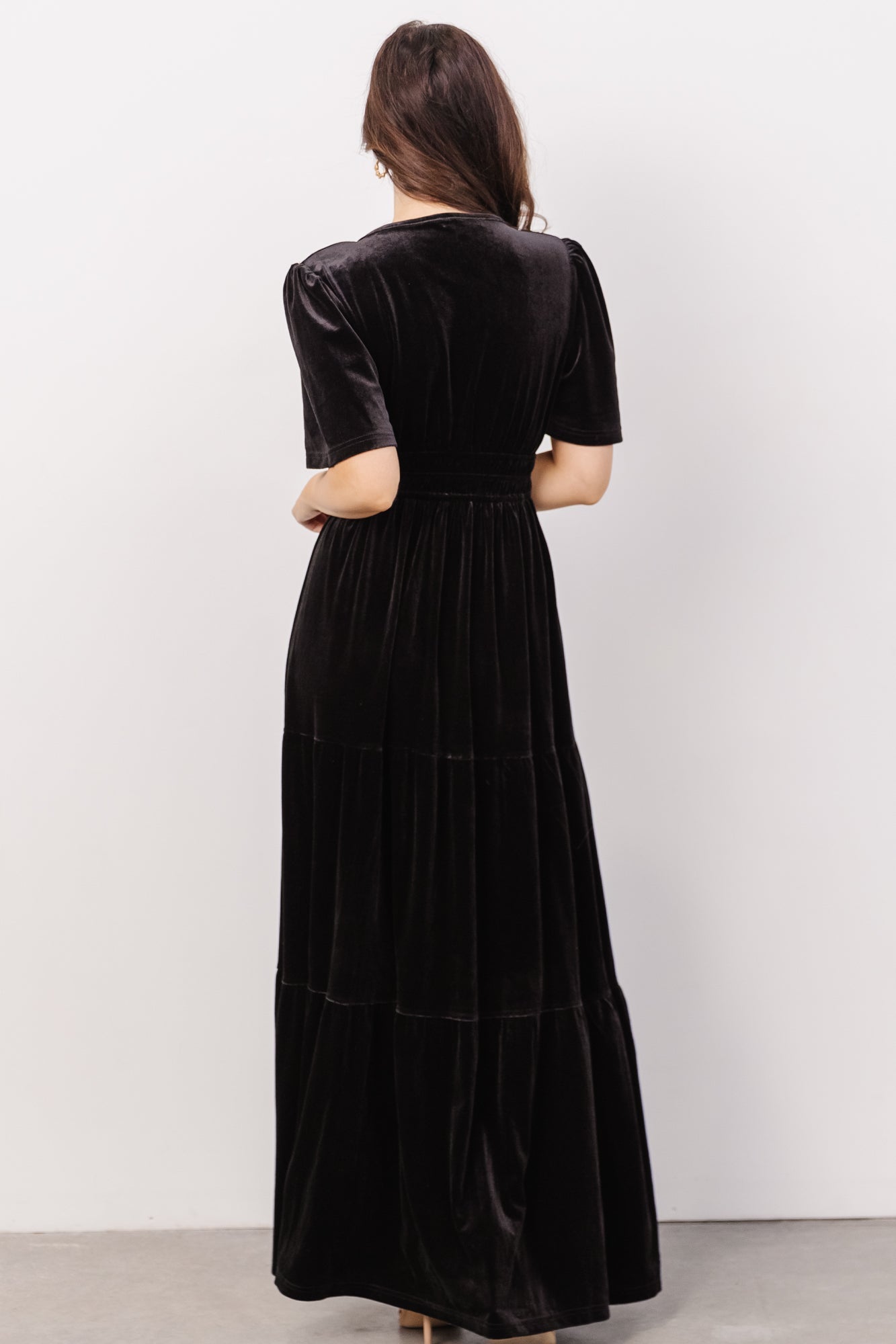 Artemis Velvet Maxi Dress | Black - Baltic Born