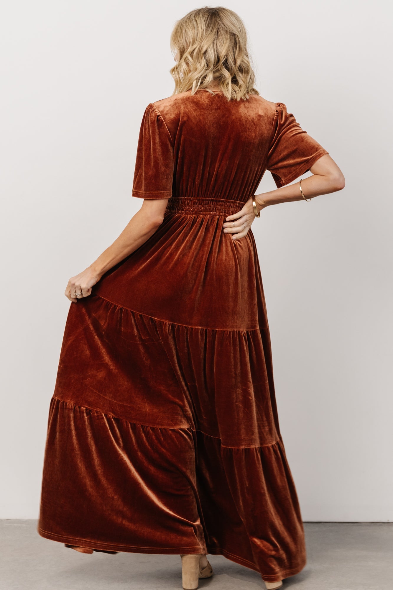 Artemis Velvet Maxi Dress | Dark Spice - Baltic Born