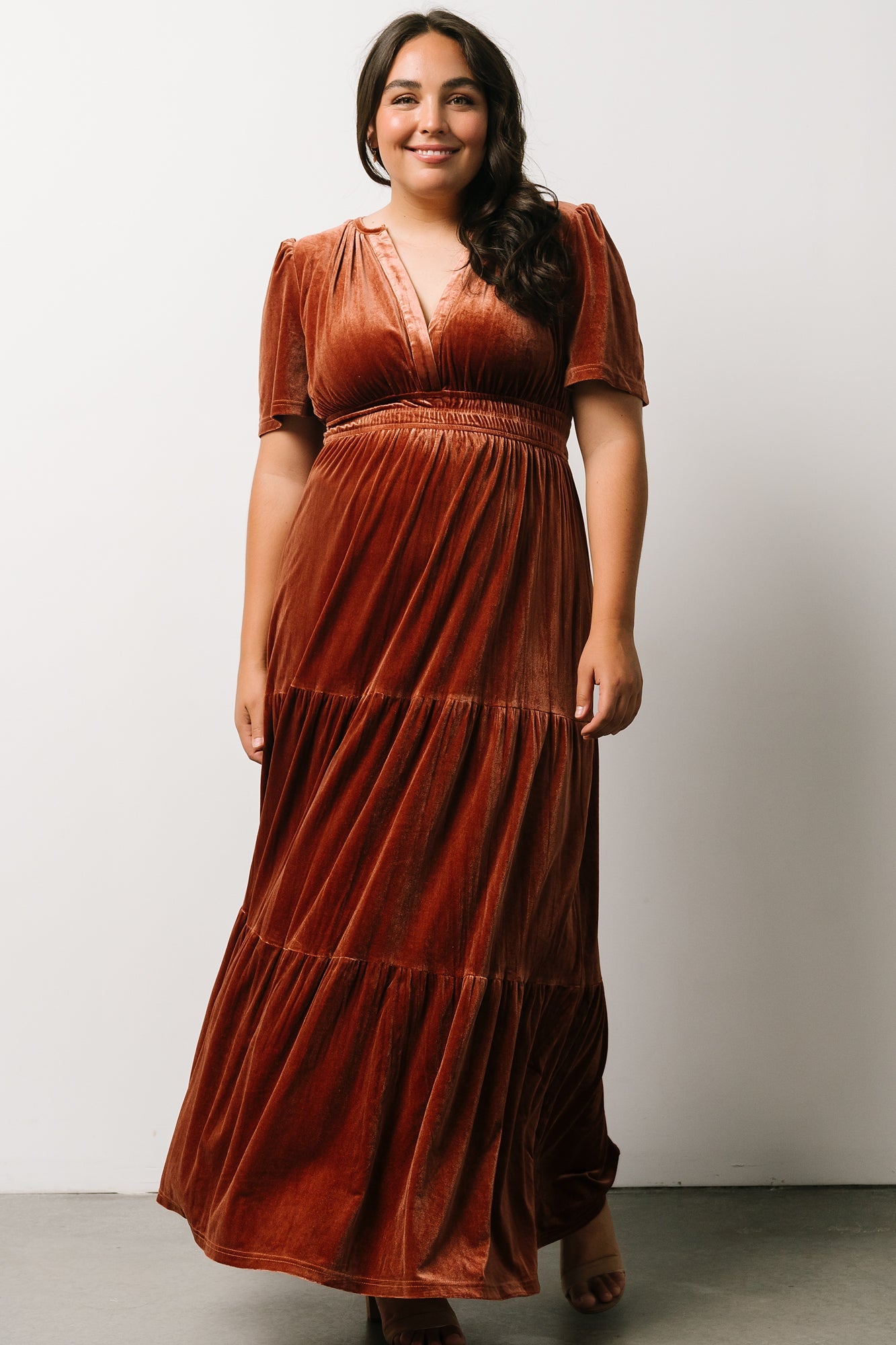 Artemis Velvet Maxi Dress | Dark Spice - Baltic Born