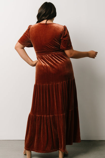 Artemis Velvet Maxi Dress | Dark Spice - Baltic Born