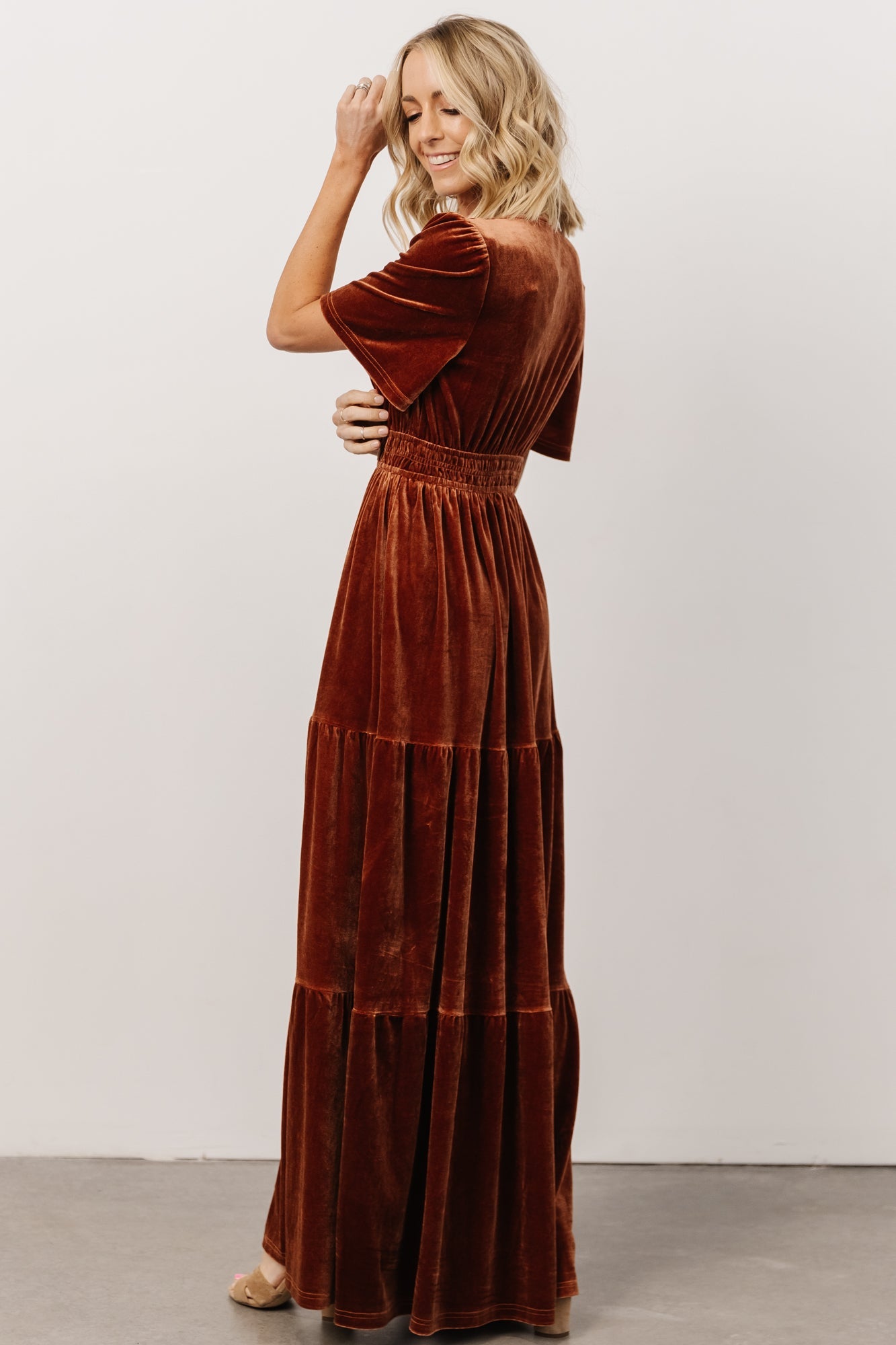 Artemis Velvet Maxi Dress | Dark Spice - Baltic Born