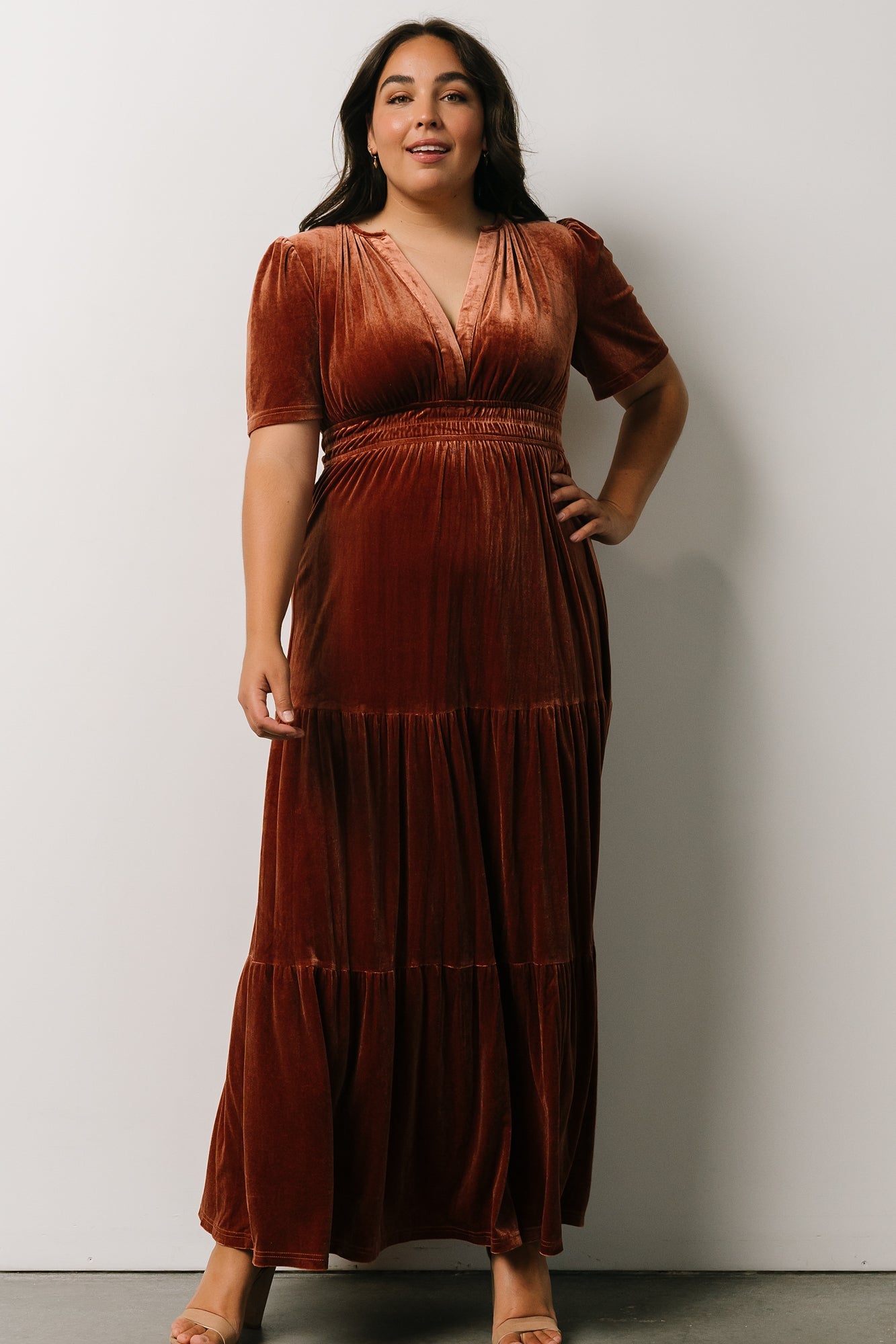 Artemis Velvet Maxi Dress | Dark Spice - Baltic Born