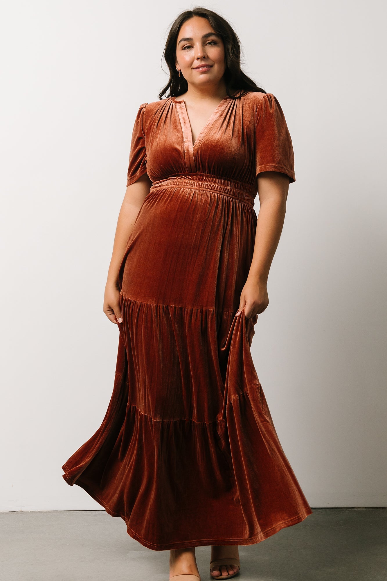 Artemis Velvet Maxi Dress | Dark Spice - Baltic Born