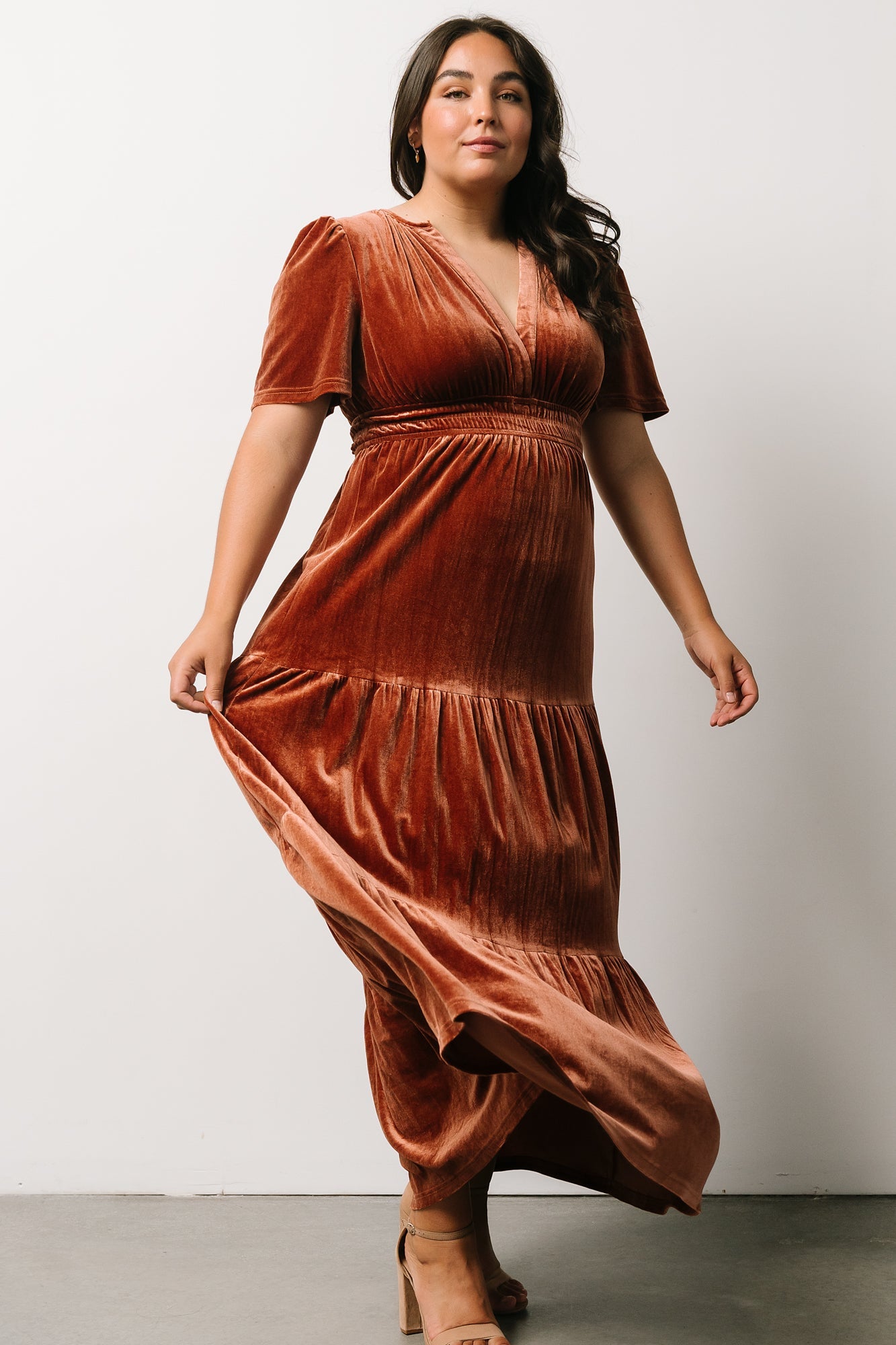 Artemis Velvet Maxi Dress | Dark Spice - Baltic Born