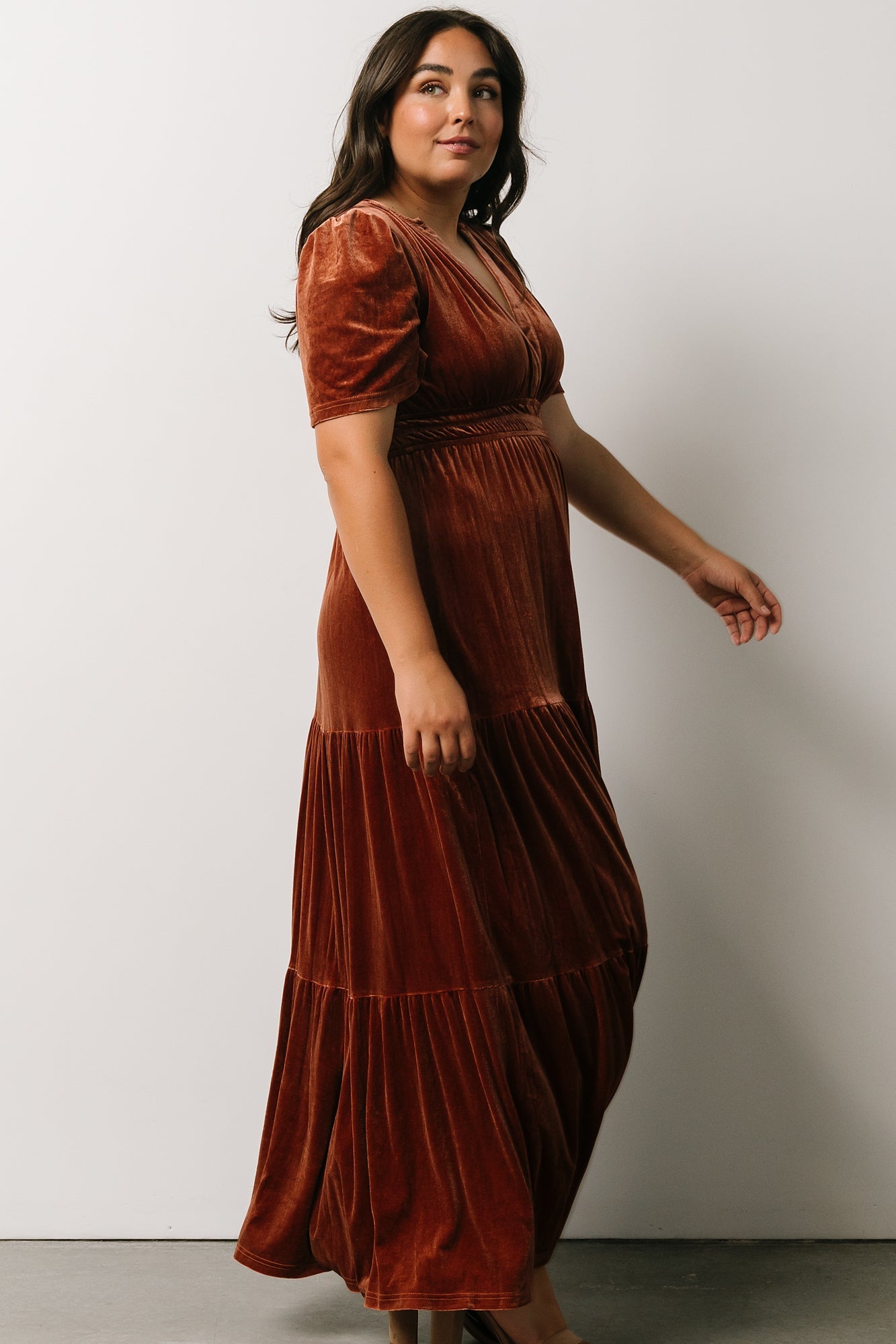 Artemis Velvet Maxi Dress | Dark Spice - Baltic Born