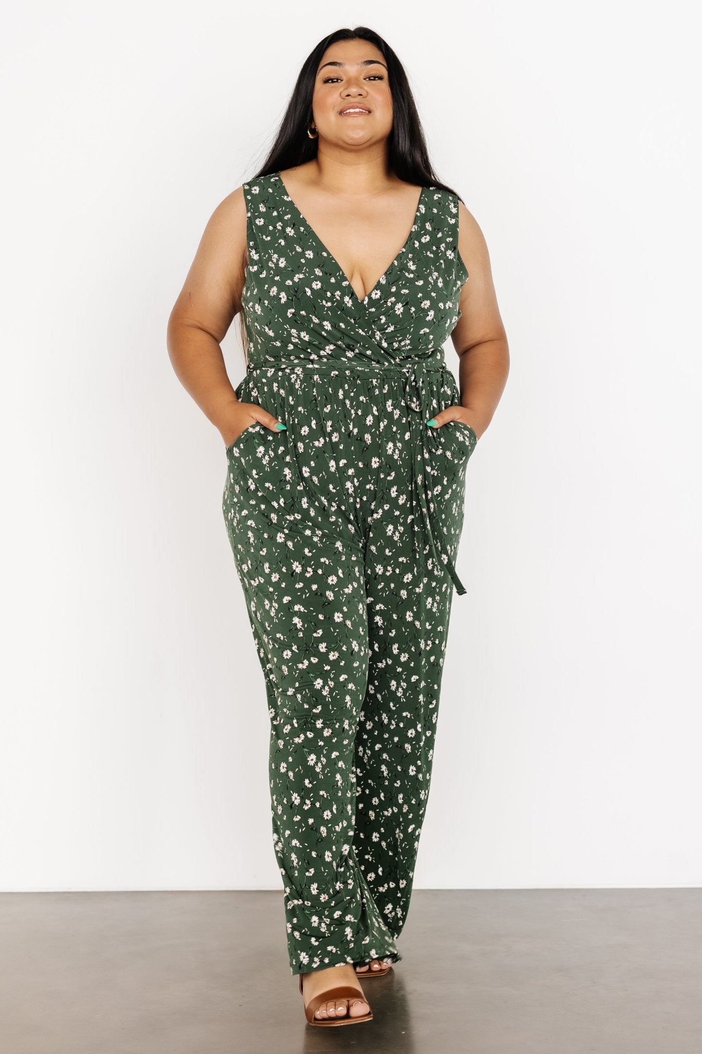 Ashlyn Jumpsuit | Green Floral | Baltic Born