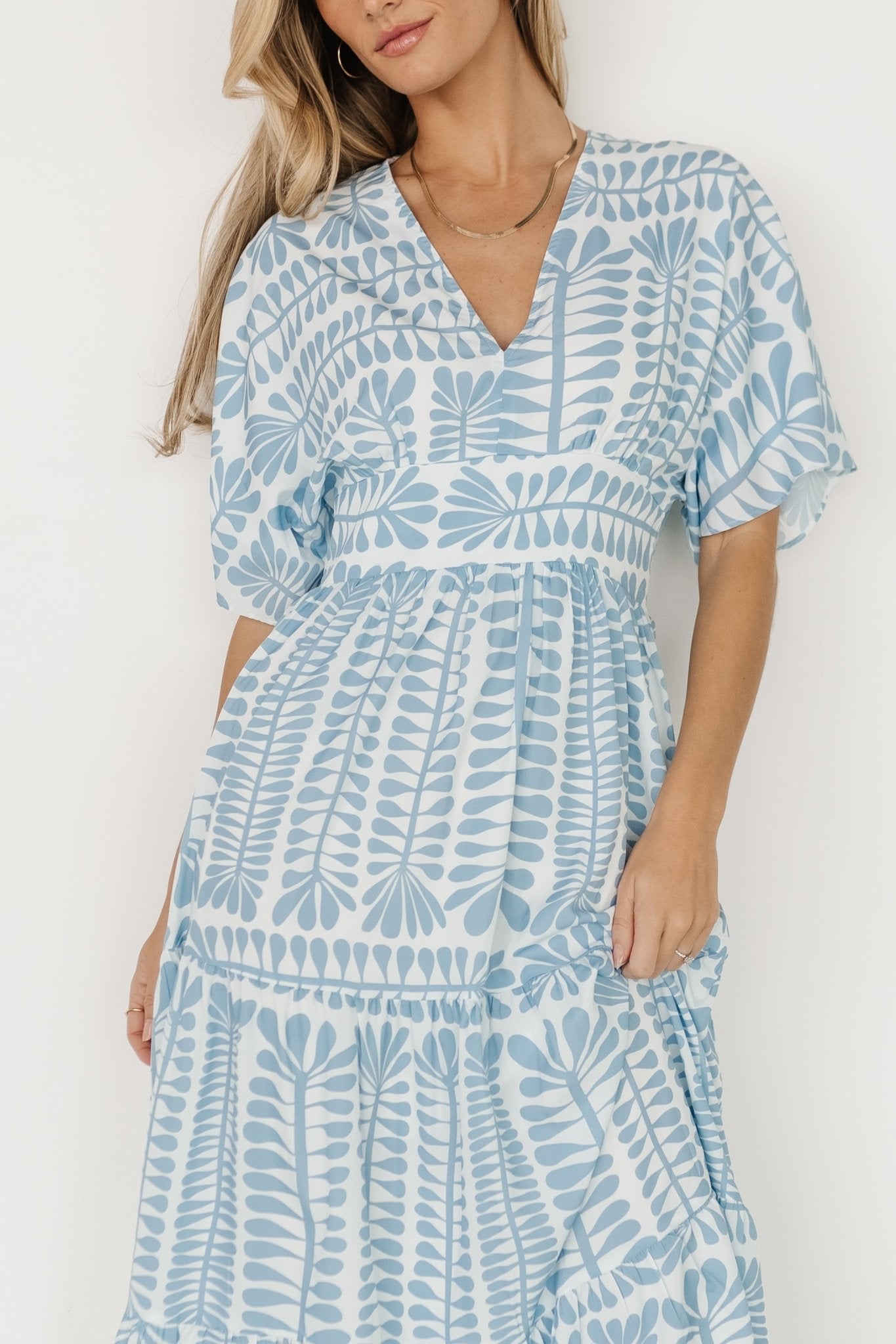 Austin Kimono Dress | Blue Print - Baltic Born