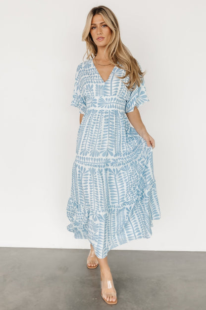 Austin Kimono Dress | Blue Print - Baltic Born