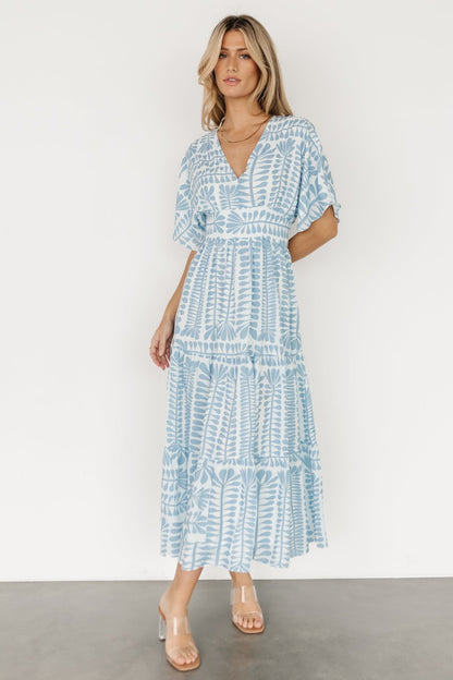 Austin Kimono Dress | Blue Print - Baltic Born