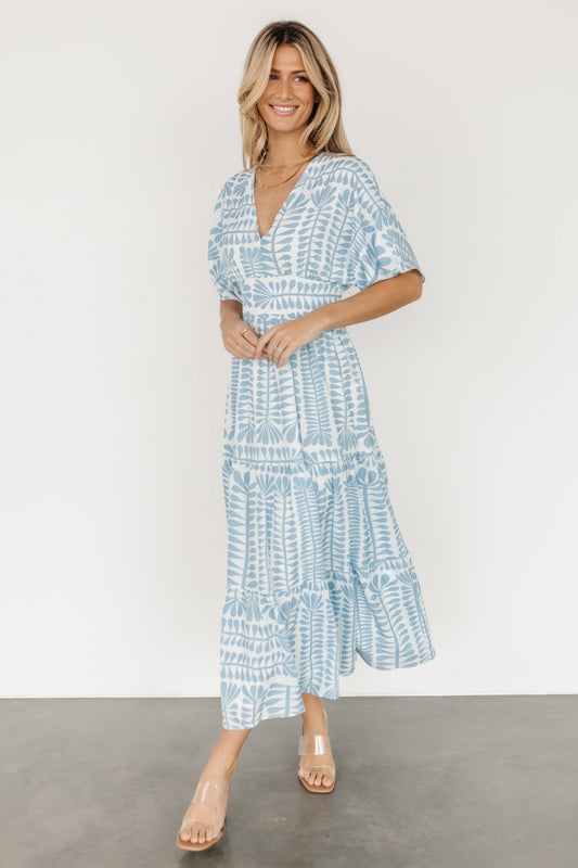 Austin Kimono Dress | Blue Print - Baltic Born