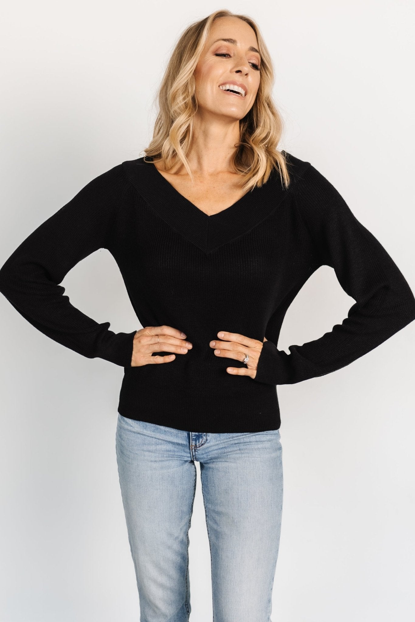 Avenue Knit Sweater | Black - Baltic Born