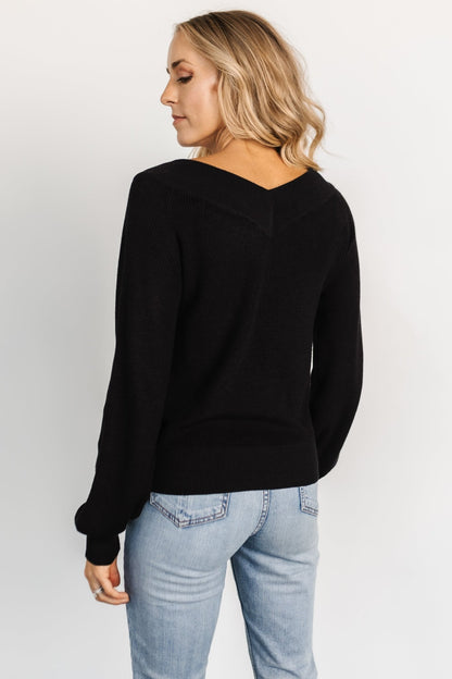 Avenue Knit Sweater | Black - Baltic Born