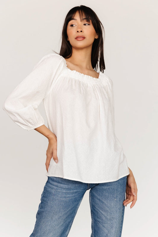 Aya Woven Top | Off White - Baltic Born