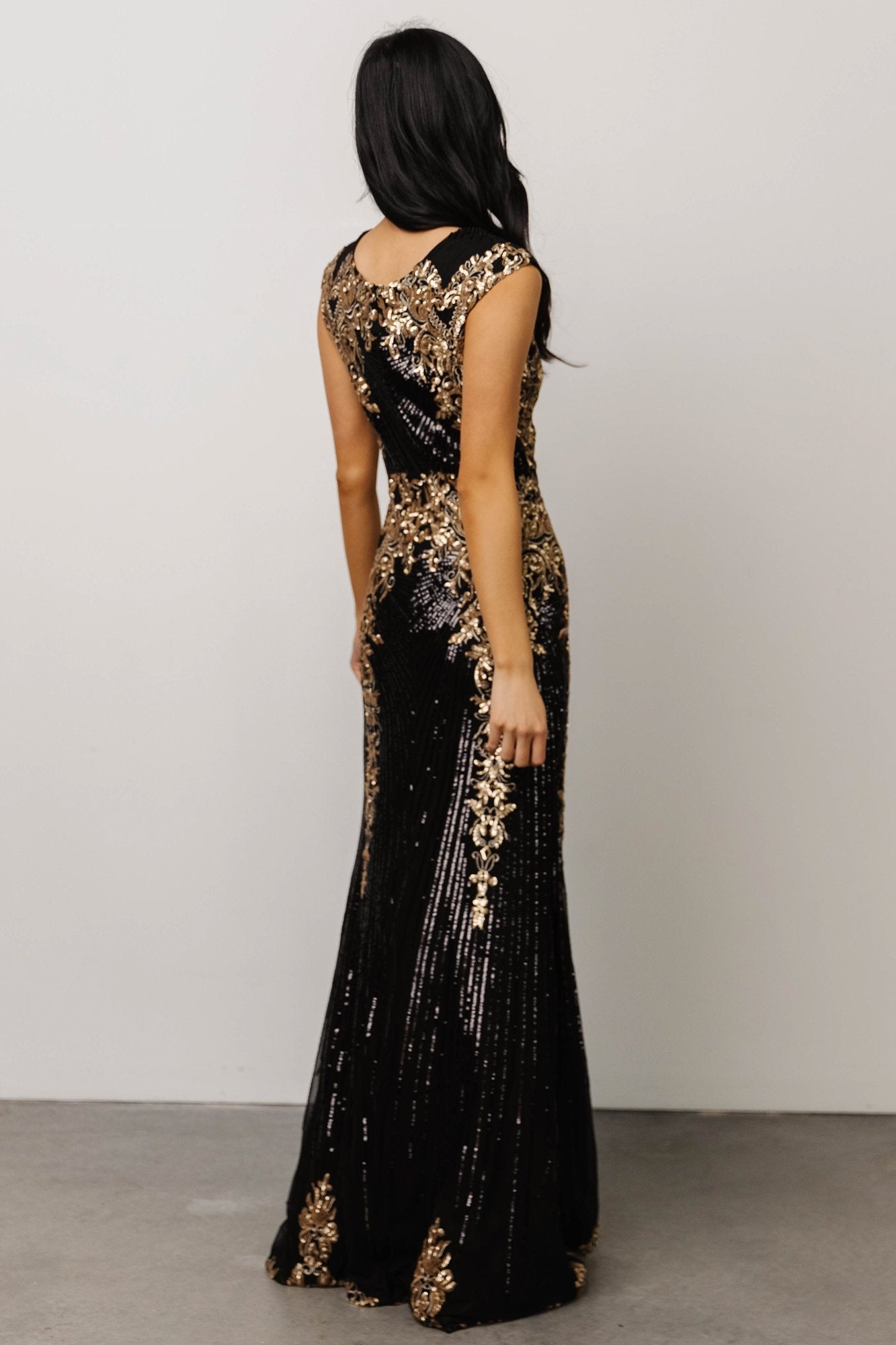 Azura Gown | Black and Gold - Baltic Born