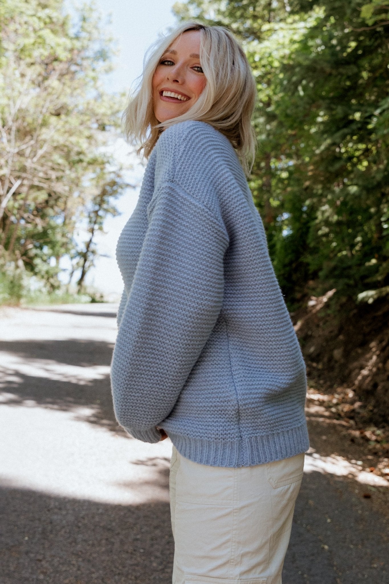 Bentley Chunky Knit Sweater | Blue - Baltic Born