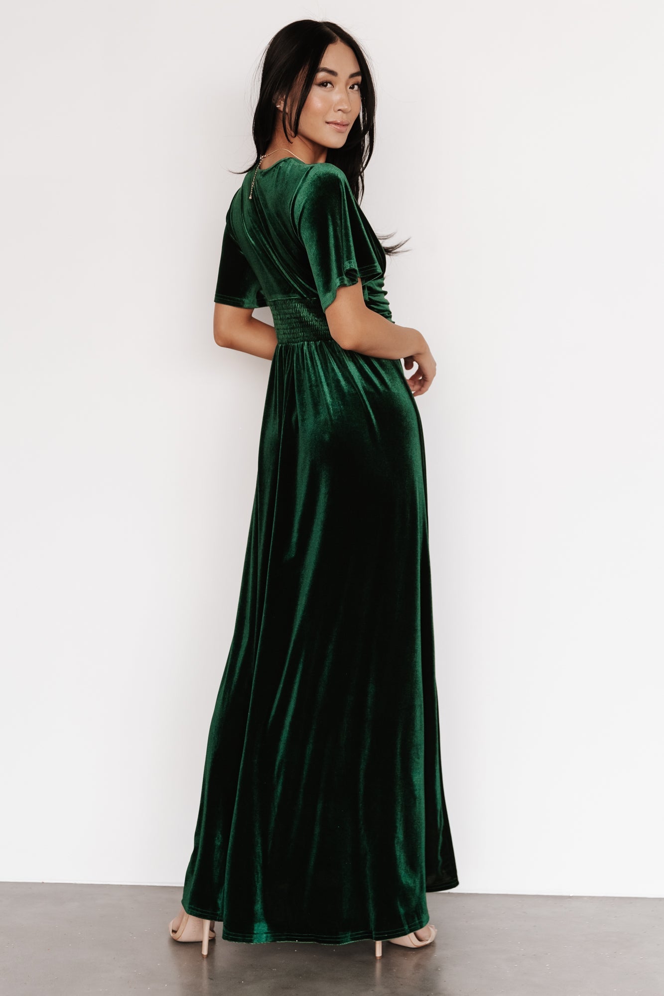 Berenice Velvet Maxi Dress | Emerald - Baltic Born