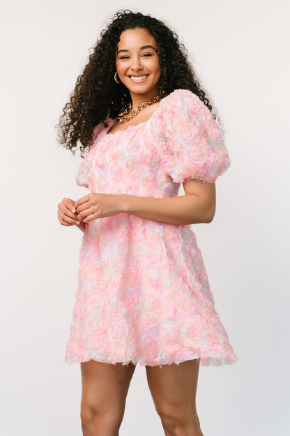 Bette Mini Dress | Pink Floral - Baltic Born