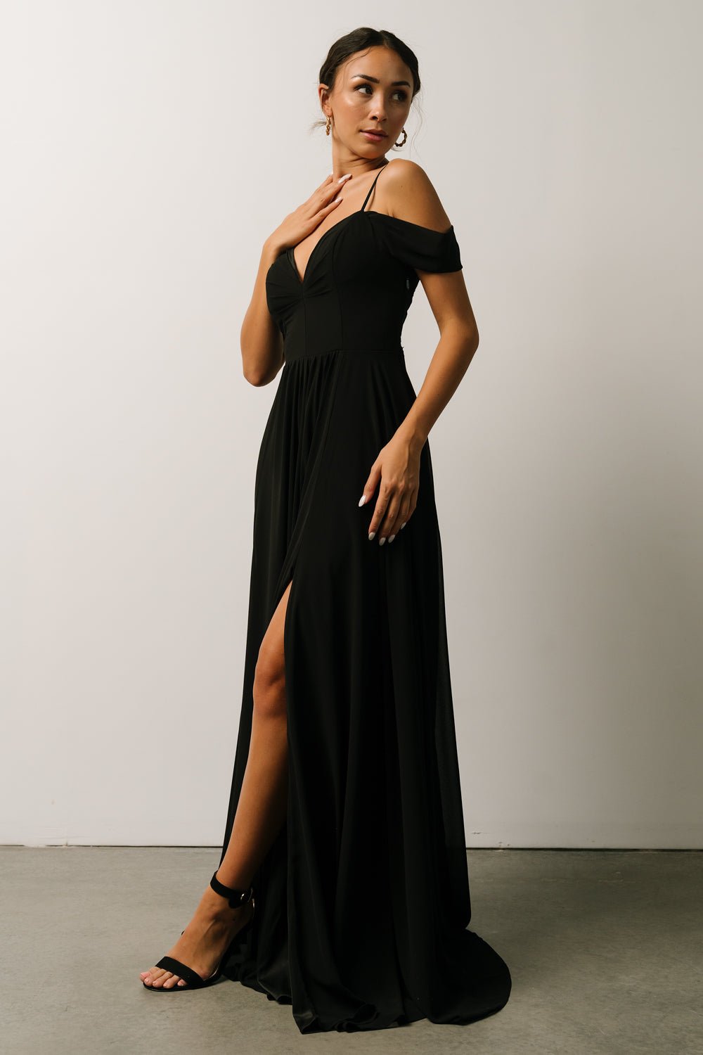 Bianca Lace Maxi Dress | Black - Baltic Born