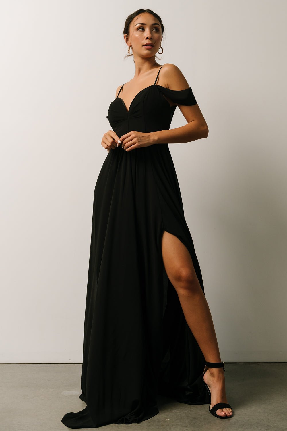 Bianca Lace Maxi Dress | Black | Baltic Born