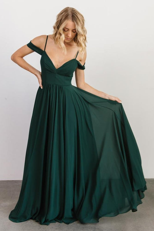 Bianca Lace Maxi Dress | Emerald - Baltic Born