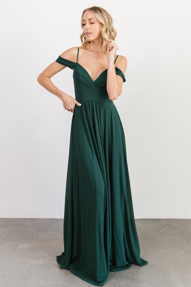 Bianca Lace Maxi Dress | Emerald - Baltic Born