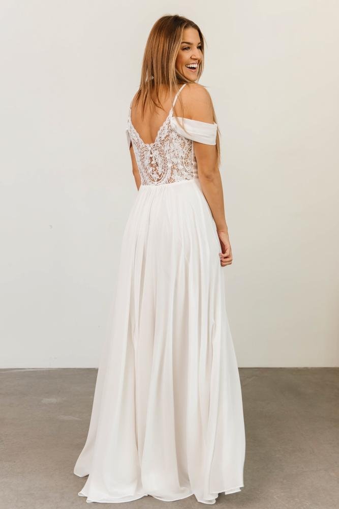 Bianca Lace Maxi Dress | Ivory - Baltic Born