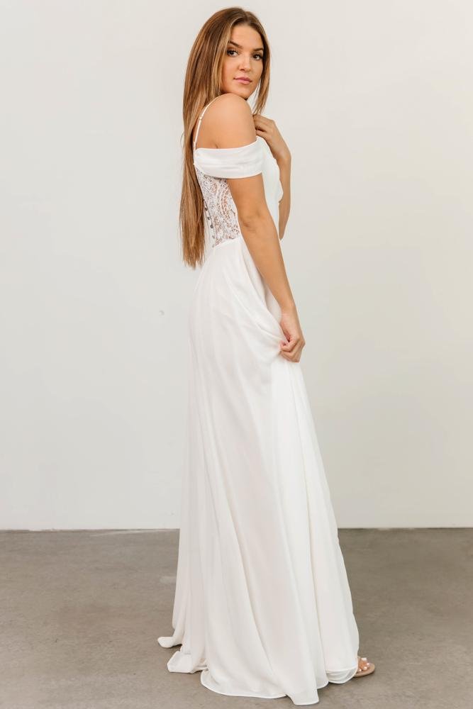 Bianca Lace Maxi Dress | Ivory - Baltic Born