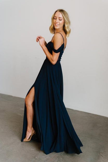 Bianca Lace Maxi Dress | Navy - Baltic Born