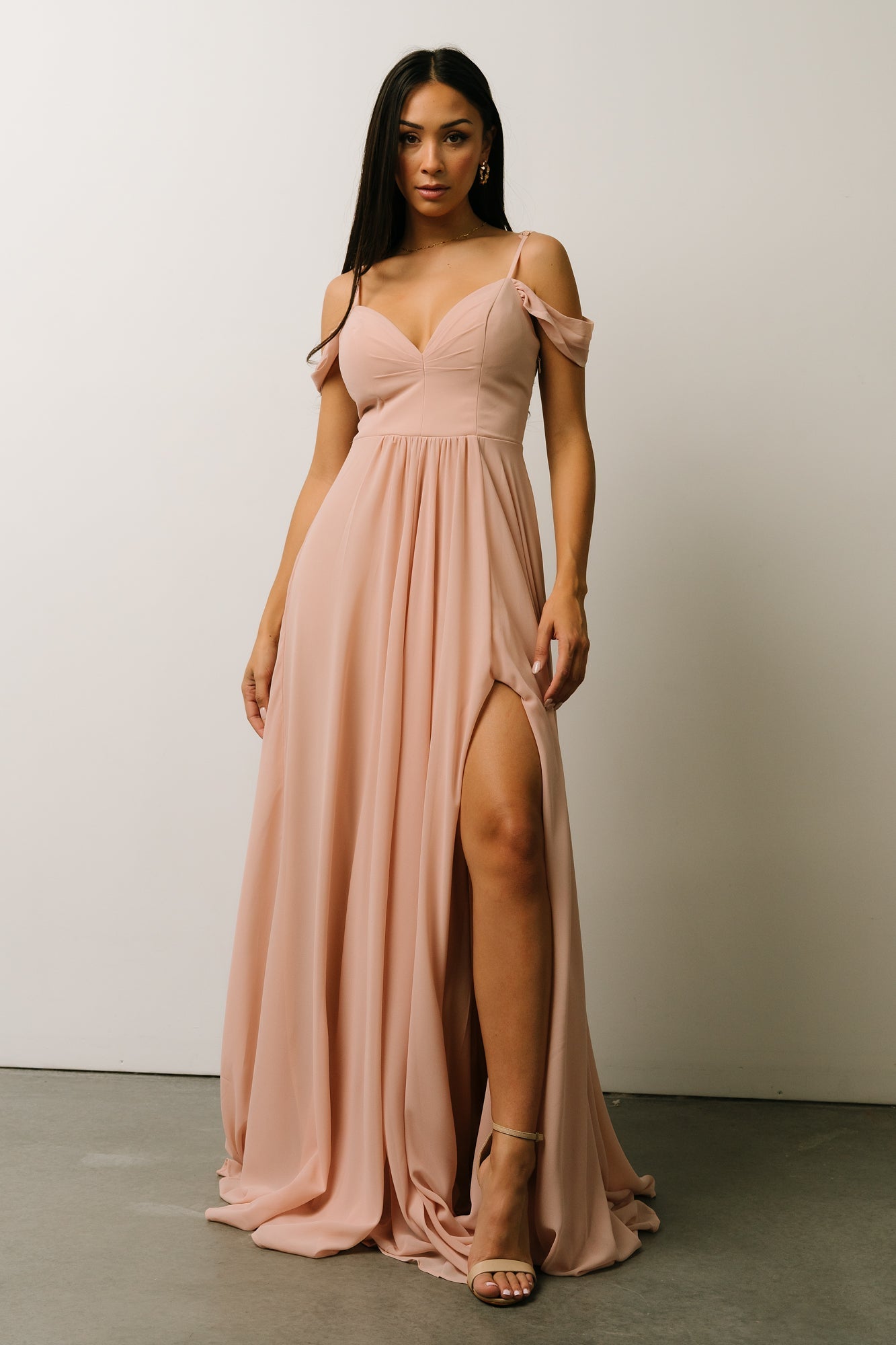 Bianca Lace Maxi Dress | Nude Blush - Baltic Born