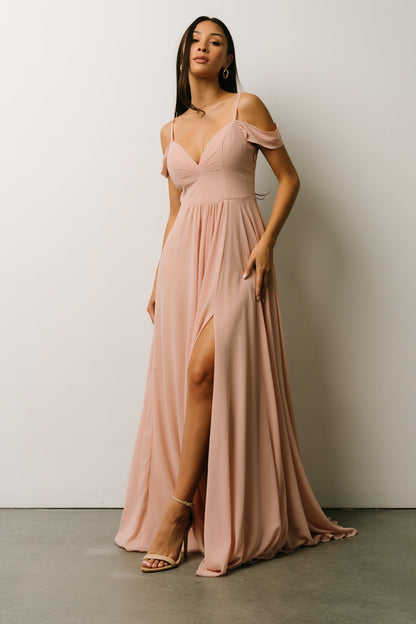 Bianca Lace Maxi Dress | Nude Blush - Baltic Born