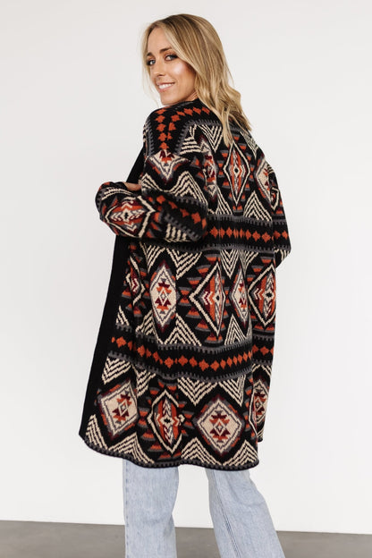 Billings Knit Cardigan | Black Multi - Baltic Born