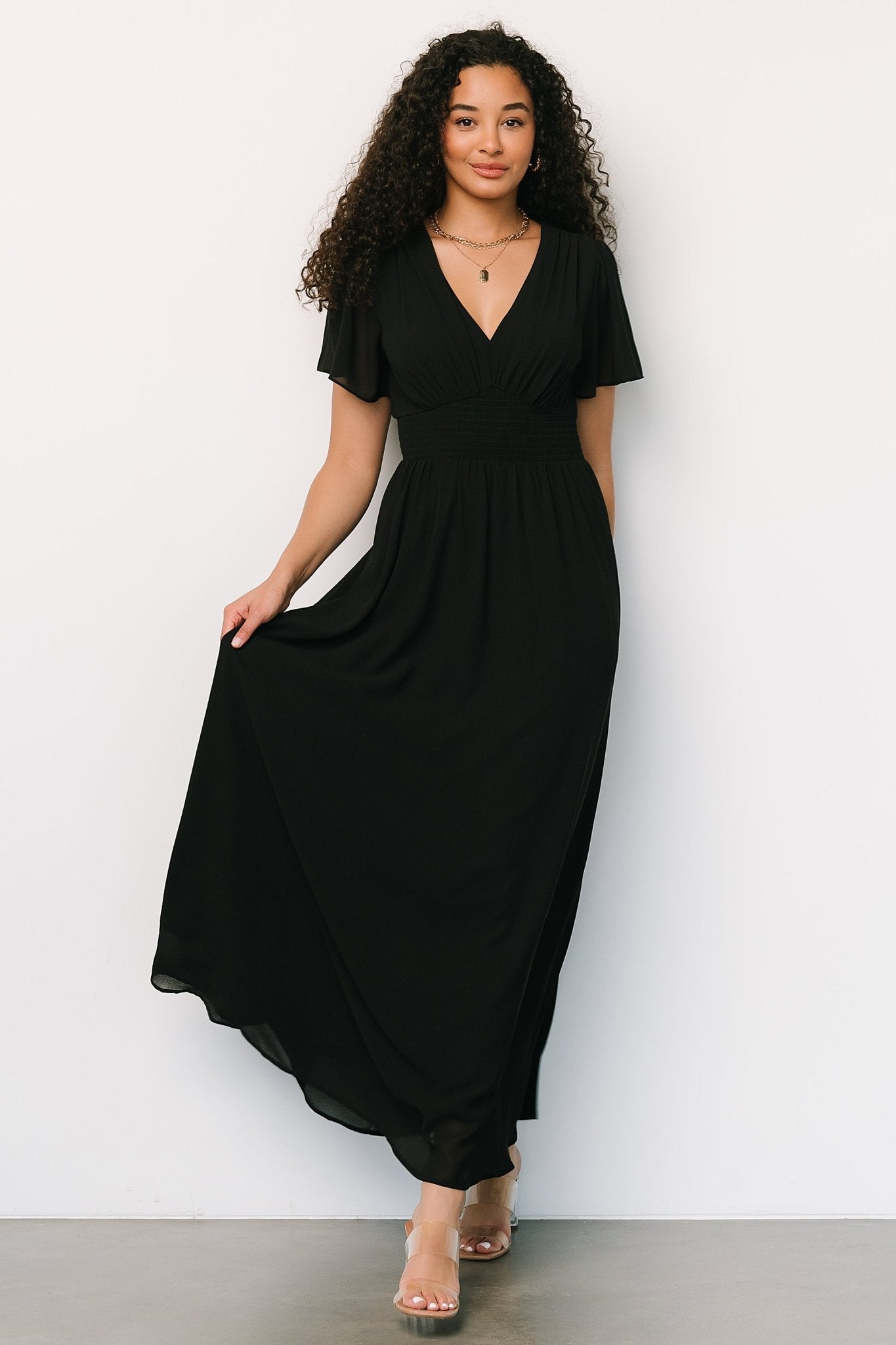 Birdie Maxi Dress | Black - Baltic Born