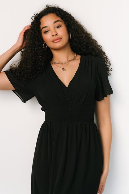 Birdie Maxi Dress | Black - Baltic Born