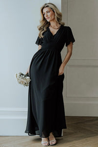 Birdie Maxi Dress | Black | Baltic Born