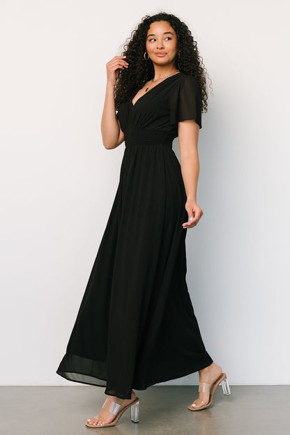 Birdie Maxi Dress | Black - Baltic Born