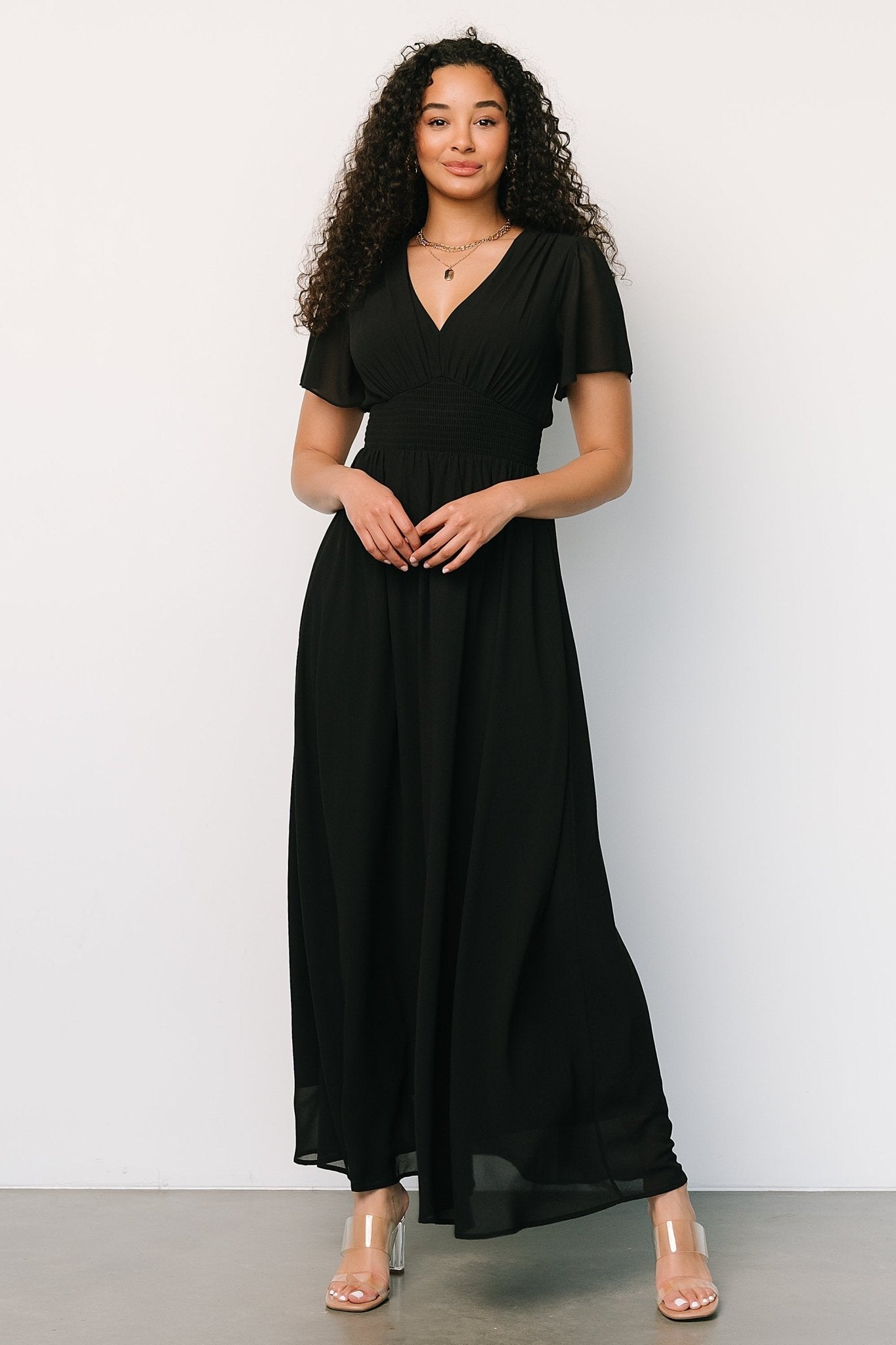 Birdie Maxi Dress | Black - Baltic Born