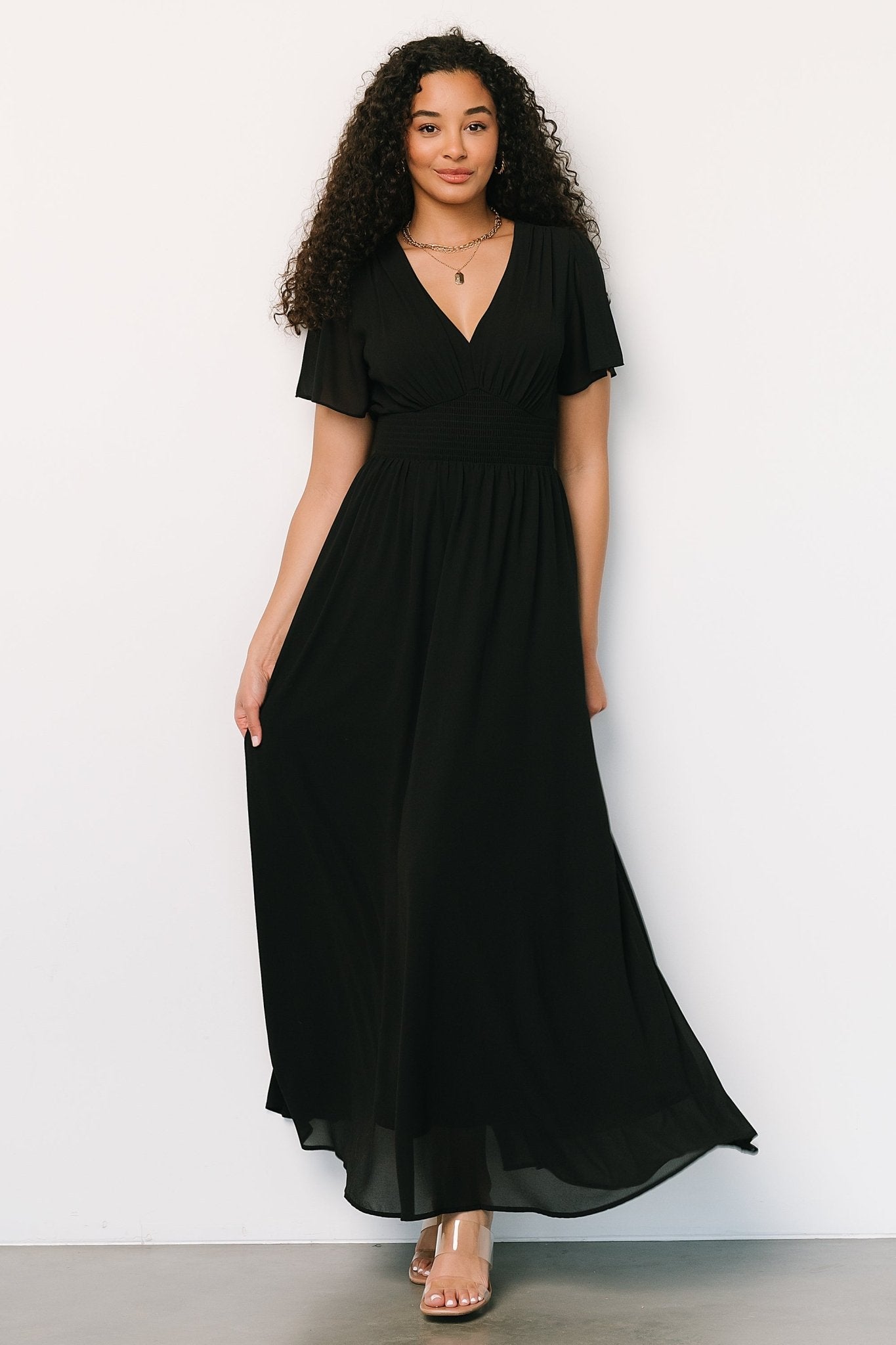 Birdie Maxi Dress | White + Sage Floral