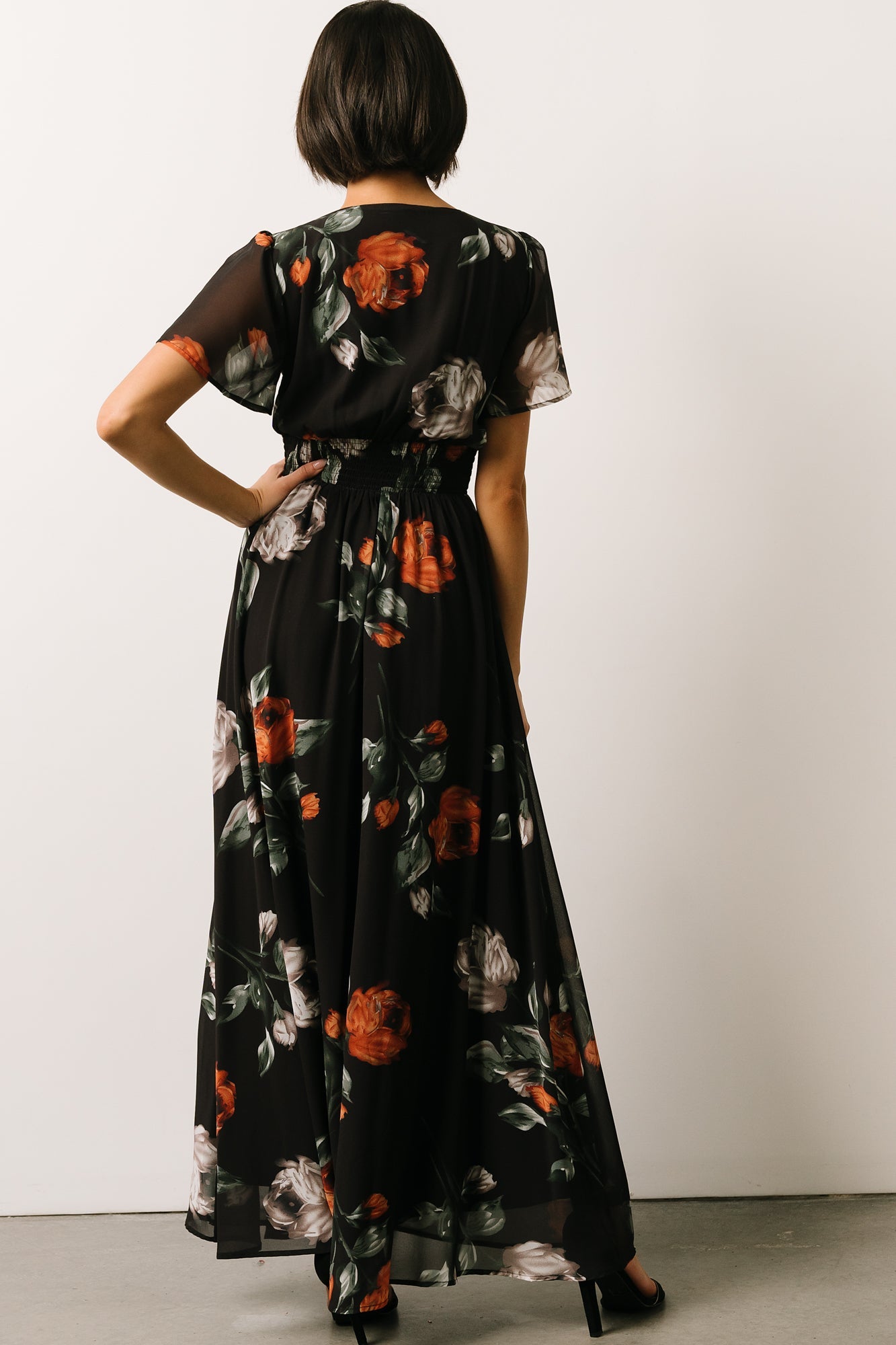 Floral Love Birds Maxi Dress