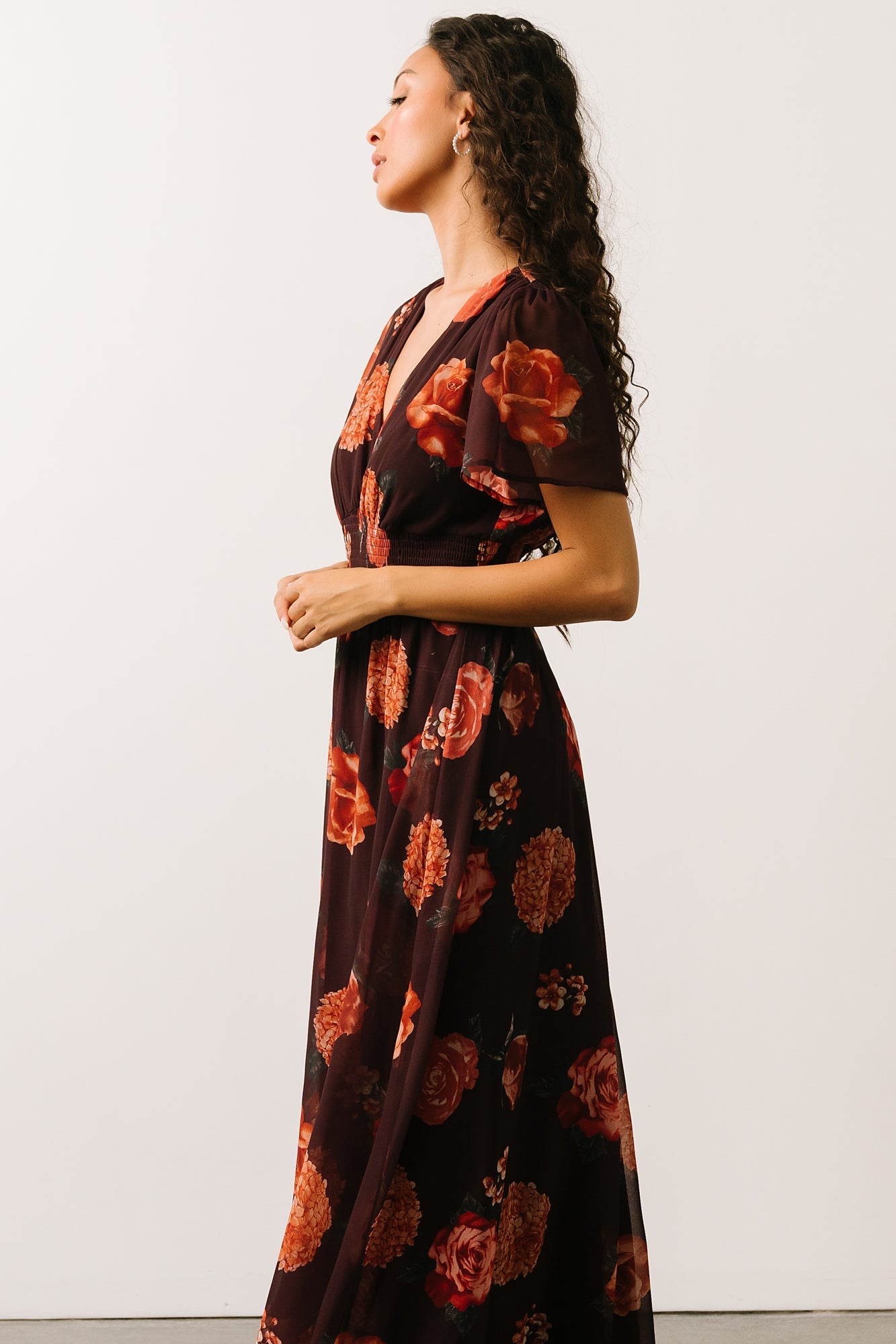 Birdie Maxi Dress | Dusty Blue Floral | Baltic Born