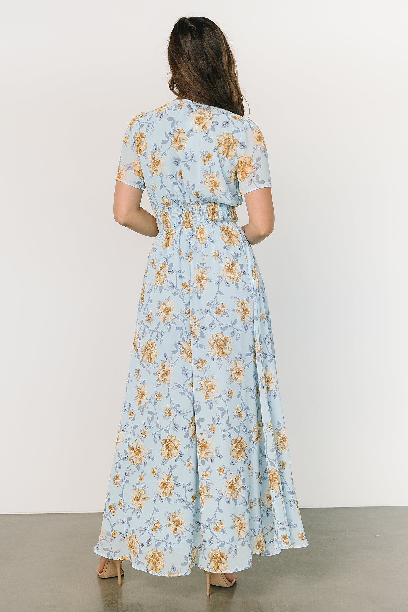 Birdie Maxi Dress | Light Blue Floral - Baltic Born