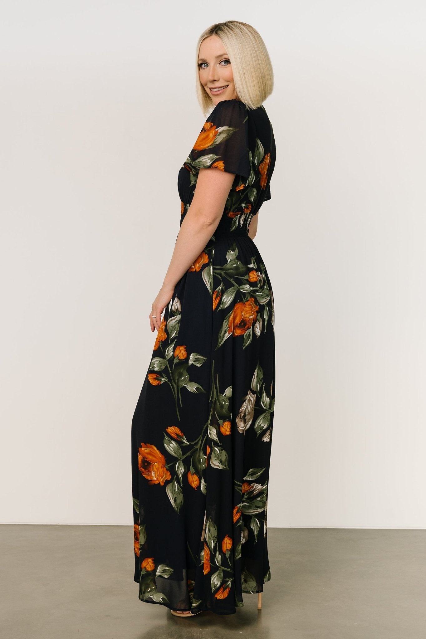 Birdie Maxi Dress | Midnight Navy Floral - Baltic Born