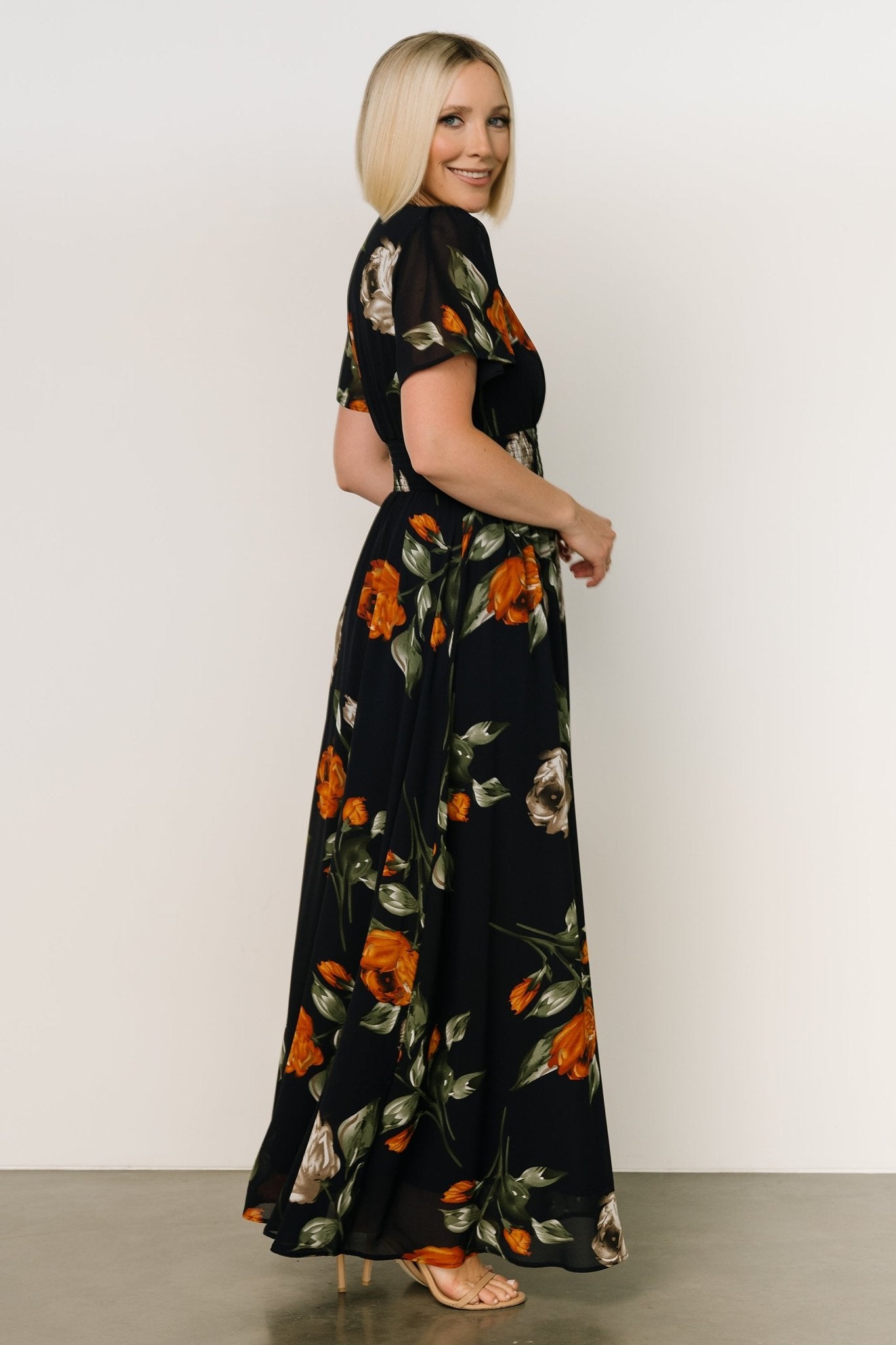 Birdie Maxi Dress | Midnight Navy Floral - Baltic Born