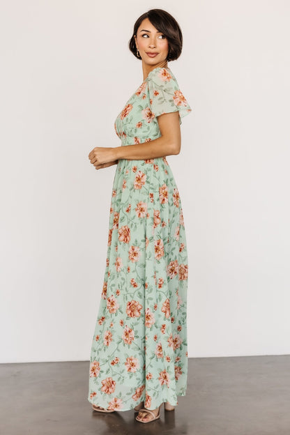 Birdie Maxi Dress | Sage Multi - Baltic Born