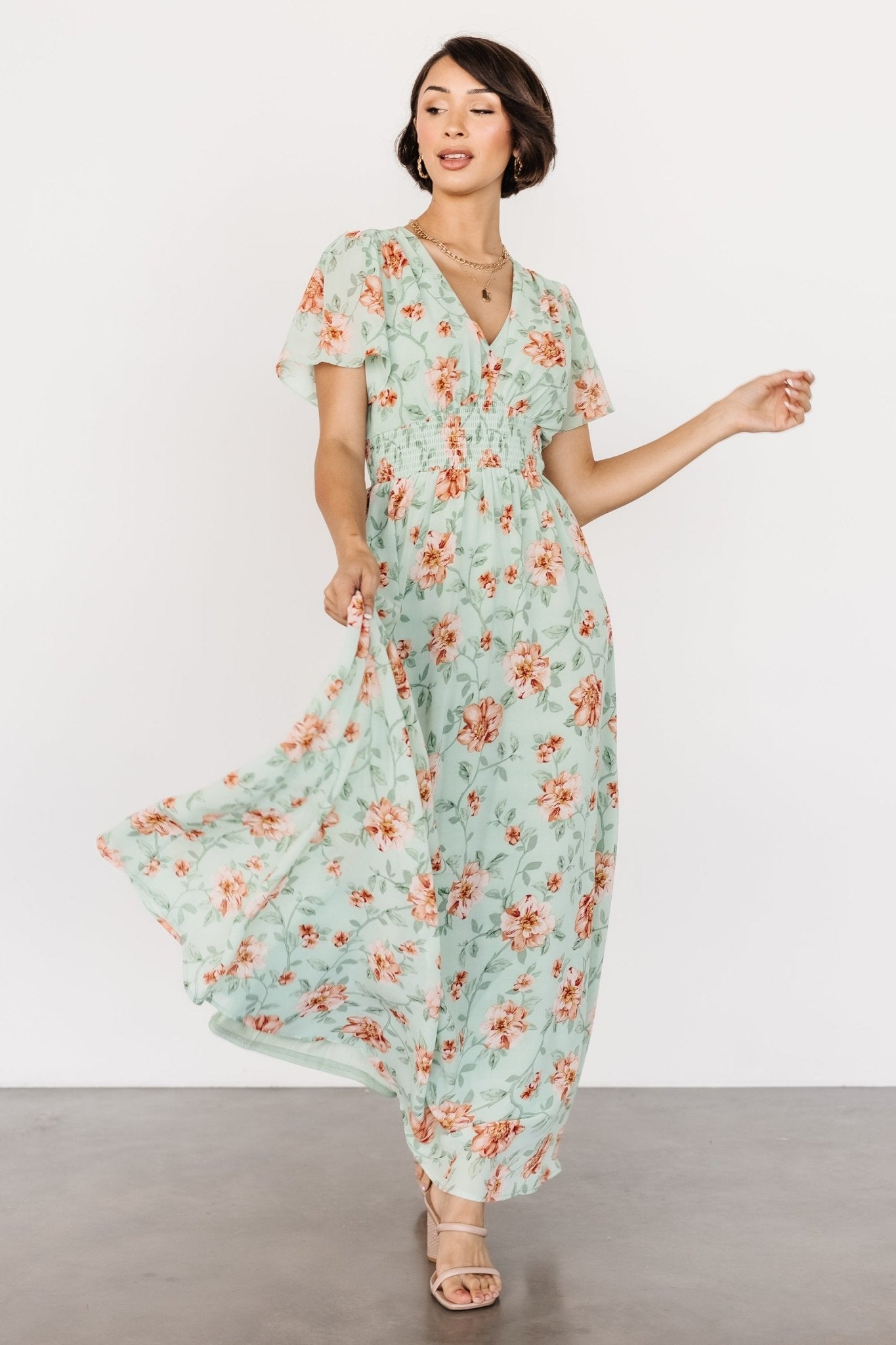 Birdie Maxi Dress | Sage Multi - Baltic Born