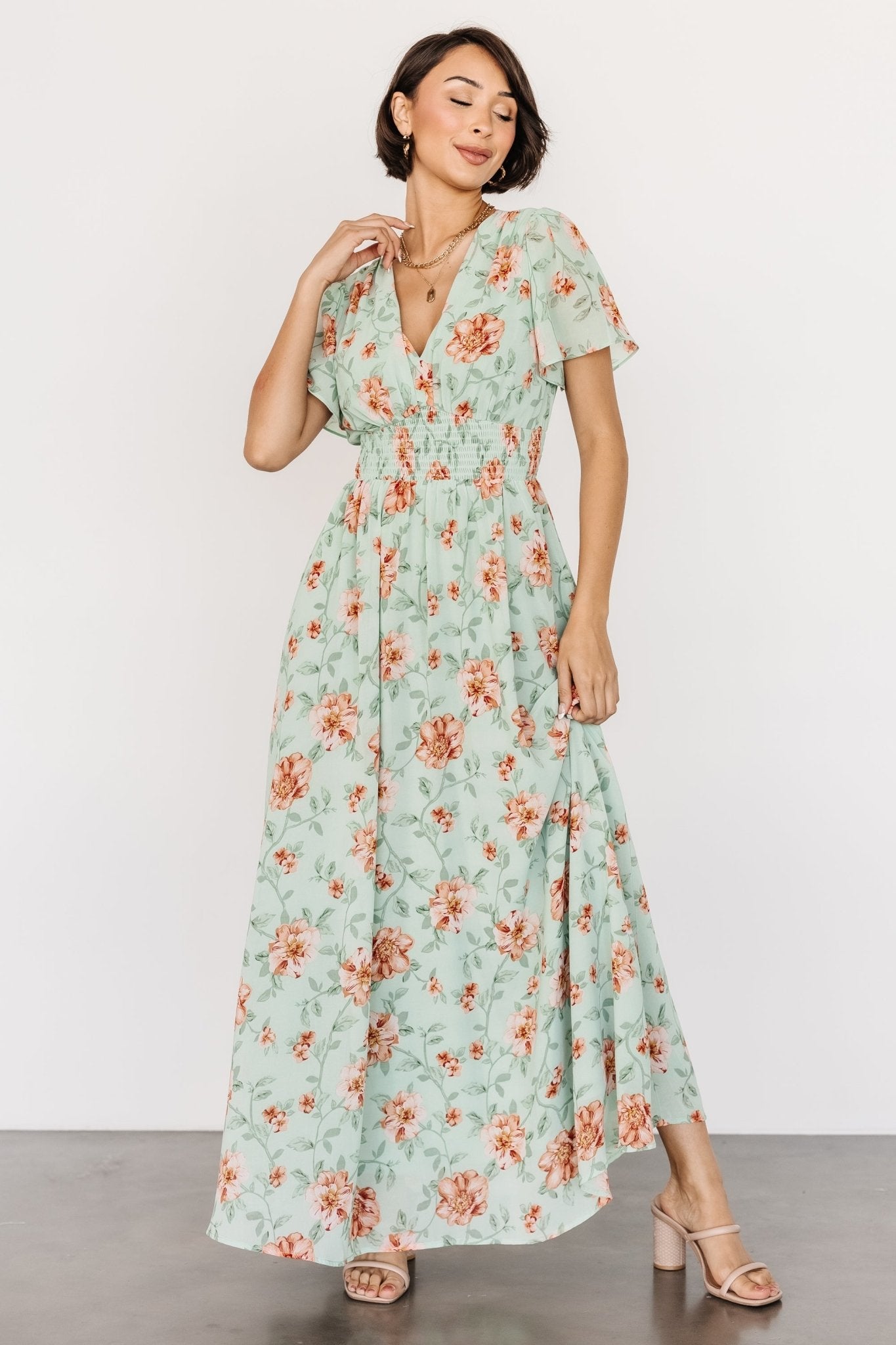 Birdie Maxi Dress | Sage Multi - Baltic Born