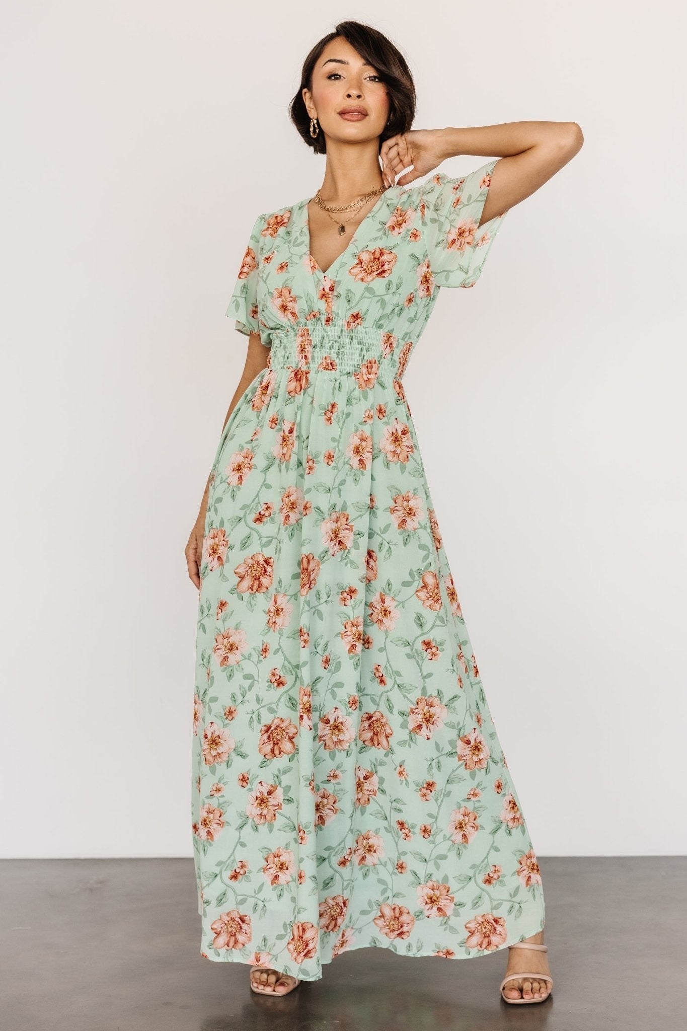 Birdie Maxi Dress | Sage Multi - Baltic Born