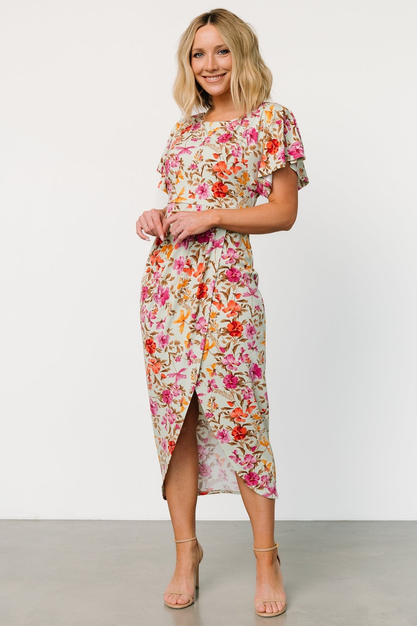 Pero Midi Dress in Bloomsfield Navy