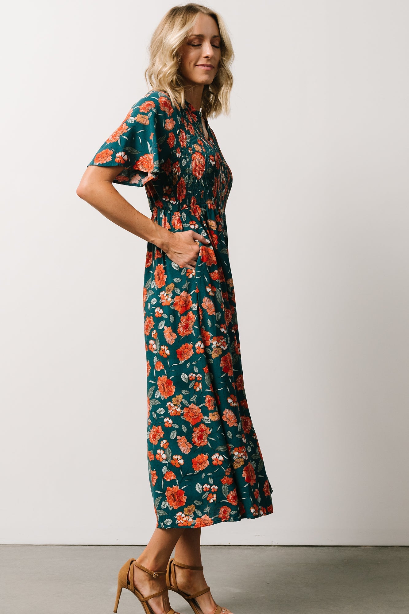 Botega Midi Dress | Jade Multi Floral - Baltic Born