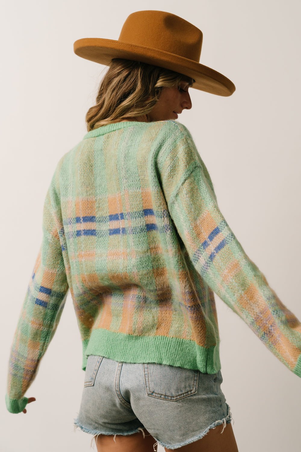 Brentridge Plaid Sweater | Green Multi - Baltic Born