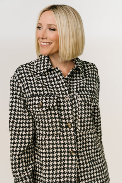 Bridger Houndstooth Jacket | Dark Navy + Ivory - Baltic Born